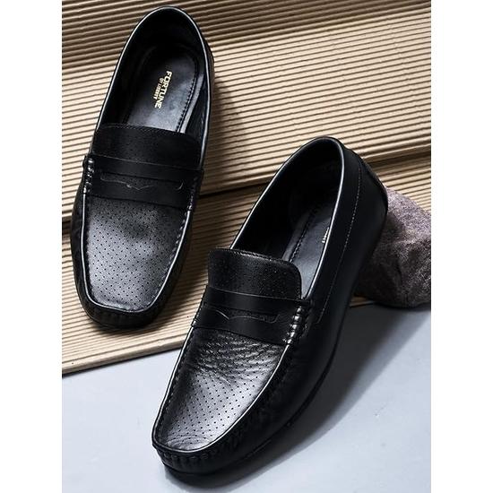 Liberty Fortune RLE-102 Slip-on Loafers for menn med TPR-såle | Yttersåle i mykt lær | Polstret innersåle i skum | Komfortabelt og dempet fotseng