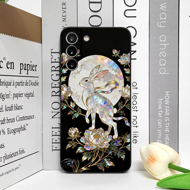 Chinese Style Cartoon Animal Marble Texture Phone Case for Samsung Galaxy S26 S25 S24+ S23 Ultra S22 Plus S20 S21 FE Soft Cover