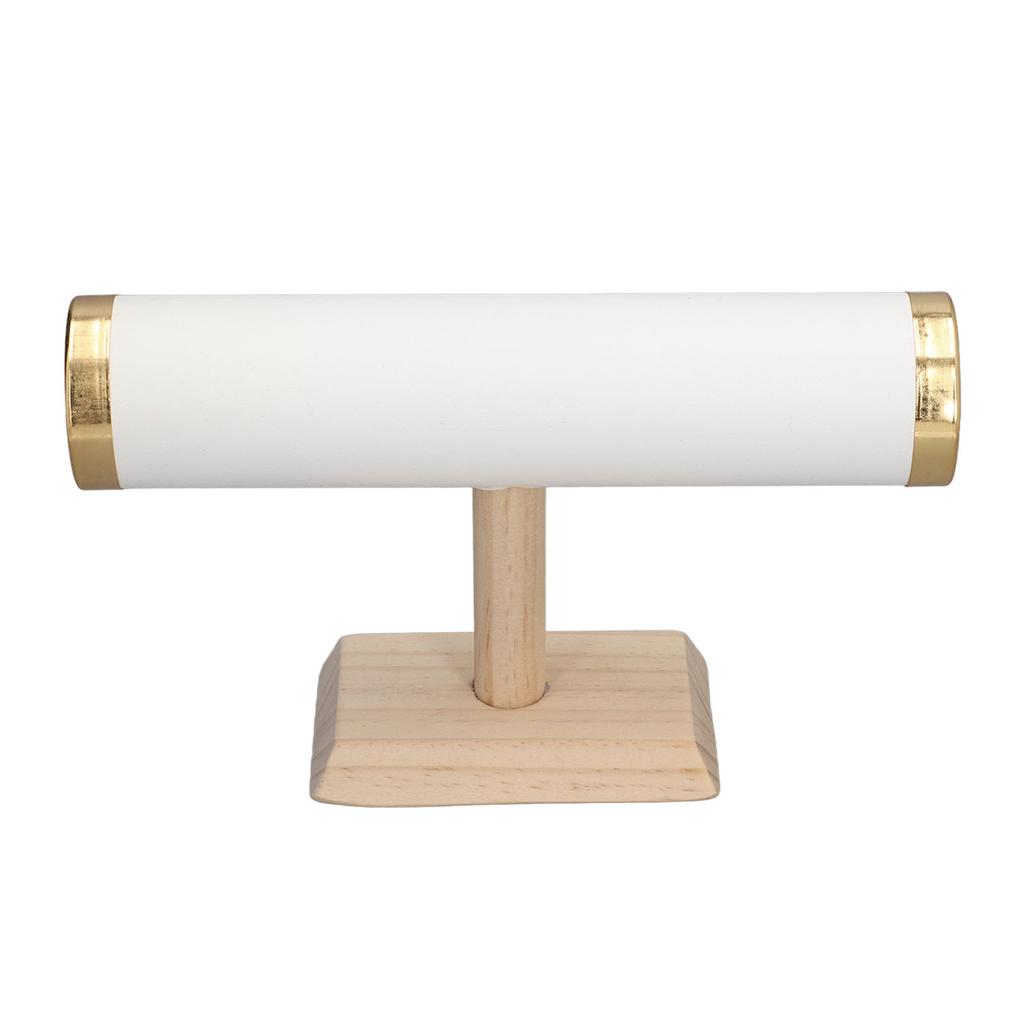 T Bar Bracelet Holder Display Organizer Golden Rimming for Watch Necklace Hair Scrunchy Hoop