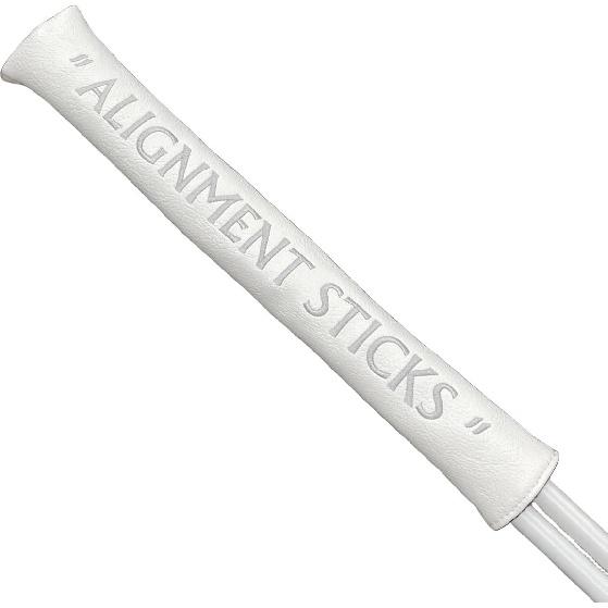 Alignment Stick Headcover Golf Alignment Stick Cover Headcover Holder 13in Hold at Least 2 Sticks - White Soft Synthetic Leather Well Made