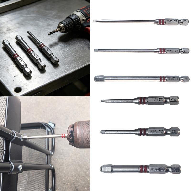 3/6Pcs Pagoda Shaped Hex Screwdriver Bit Strong Magnetic Electric Screwdriver Bits High Strength Magnetic Driver Bits
