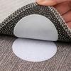 Double Sided Adhesive Hook and Loop Tape Square/Round Self-Adhesive Carpet Pad  Sofa Mat
