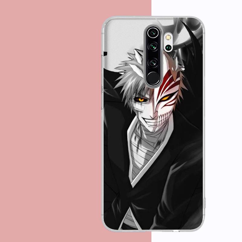 Husă de telefon Anime Bleach Kurosaki Ichigo pentru Samsung A51 A52 A71 A12 pentru Redmi 7 9 9A pentru Huawei Honor8X 10i Husă transparentă