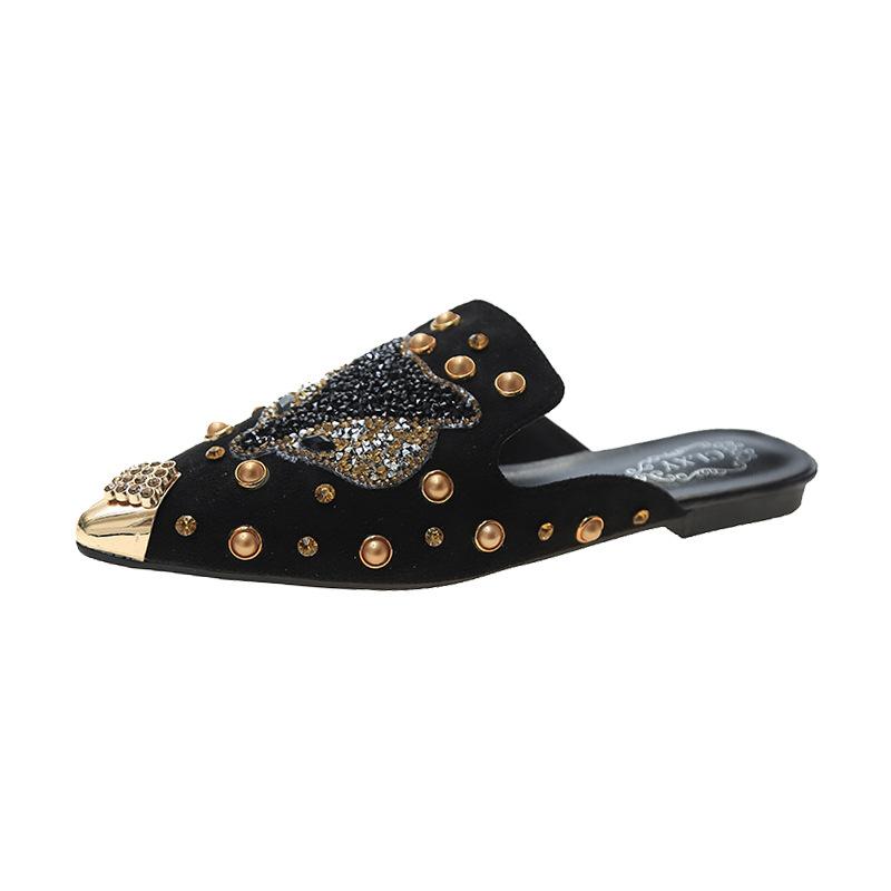 Fashion Women Shoes New Versatile Comfort Women Sandals Pointed Design High-end Outdoor Slippers,elegant Trendy Flat Shoes