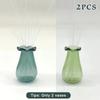 2pcs Mini Cat Whisker Vases Glass Cats Whiskers Holder Miniature Flower Jars Holding Cat Whiskers Or Small Flowers Home Decor