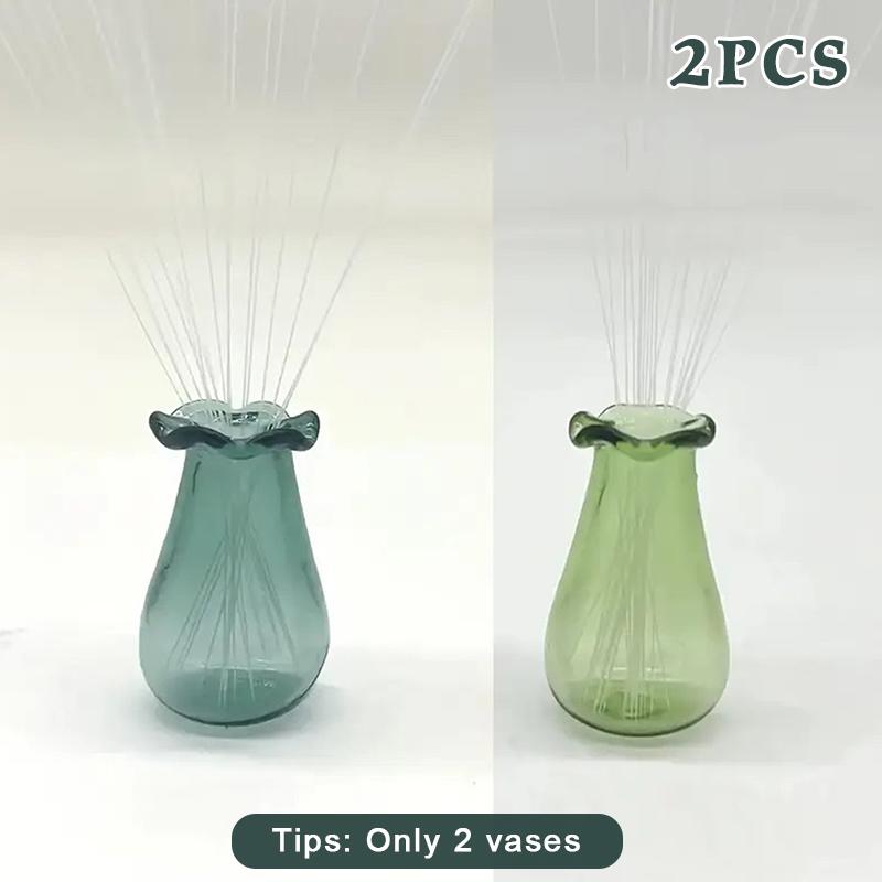 

2 шт. Мини-вазы в виде кошачьих усов, стеклянные держатели для кошачьих усов, миниатюрные вазы для цветов, для хранения кошачьих усов или маленьких цветов, домашний декор