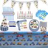 Engineering Car Childrens Birthday Party Theme Decoration Tableware Disposable
