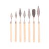 7Pcs Stainless Steel Oil Painting Knives Artist Crafts Spatula Palette Knife Mixing Knife Scraper Art Tools