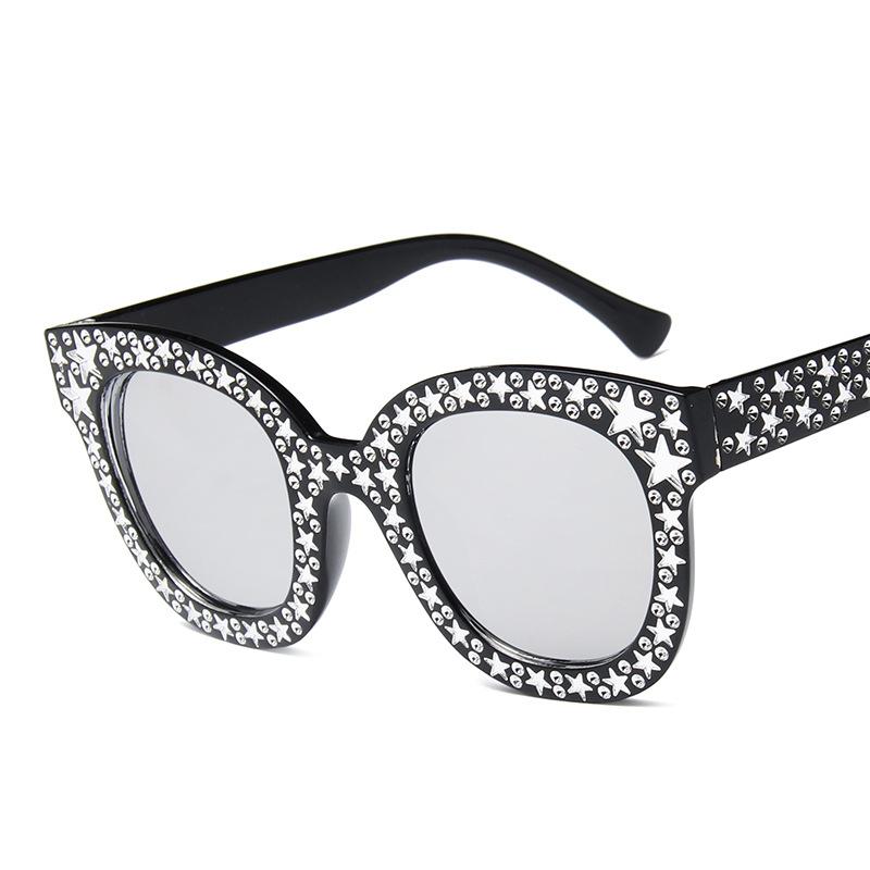 

Latest Personalized Sunglasses Stylish Female Pentagram Jelly Colored Sun Eyeglasses Luxury Designer Decorative Eyeglass