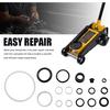 17PCS Floor Jack Seal Kit, 3 Ton Horizontal Hydraulic Jack O-Ring Seal with Oil Filler Plug, Complete Repair Set Rubber Sealing Rings Replacement