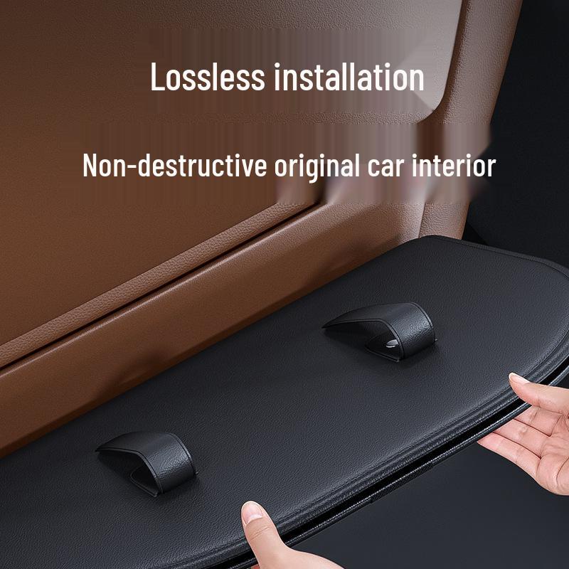 Hanging Car Trash Bag and Organizer – Multifunctional, High-End, Anti-Kick Design for Back Seat Storage