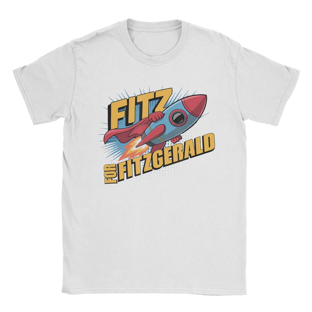 Streetwear T Shirt Summer Fitz for Fitzgerald Rocketship Trending T Shirts Cotton Tee Shirt for Unisex Short Sleeve Clothing