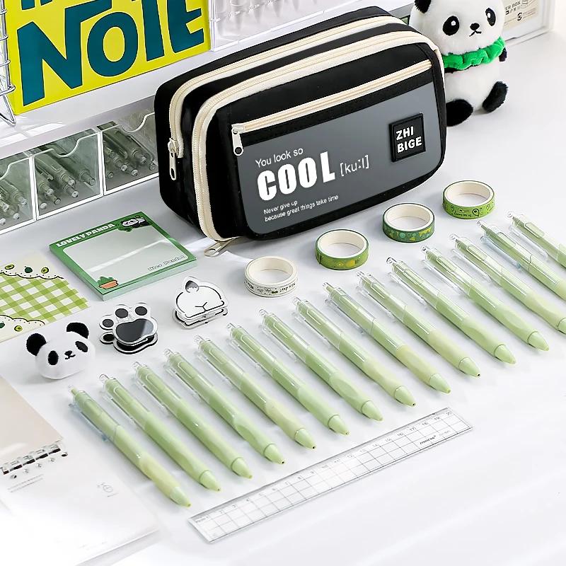 Large-capacity High-value Student Pencil Case Stationery Box Simple Stationery Bag Multi-layer Student Supplies Storage Bag