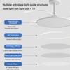 36 Inch/42 Inch Invisible Ceiling Fan Lamp Living Room Bedroom Integrated Electric Fan Light 3-color Dimming Lighting Fan