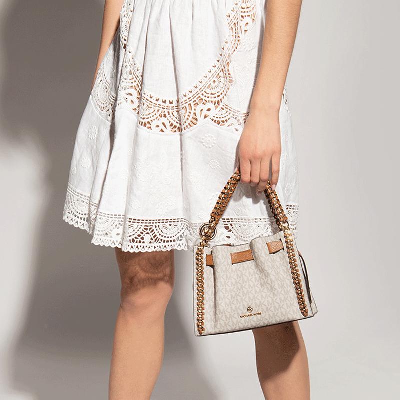 Michael Kors Håndtaske Mina Klassisk Presbyopi Kæde Steppefyldt Polyurethan Tote Taske Tote Taske Indkøbstaske Håndholdt Skulder Crossbody Taske Lille til Kvinder