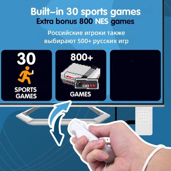Y2 Fit 4K Console di gioco Stick Retro Console somatosensoriale integrata Giochi NES Console per videogiochi wireless 2.4G scaricabile