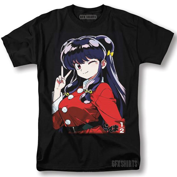 

Ranma 12 Shirt Anime Unisexga Shampoo Rumiko Takahashi Girl Kawaii Graphic TShirt S