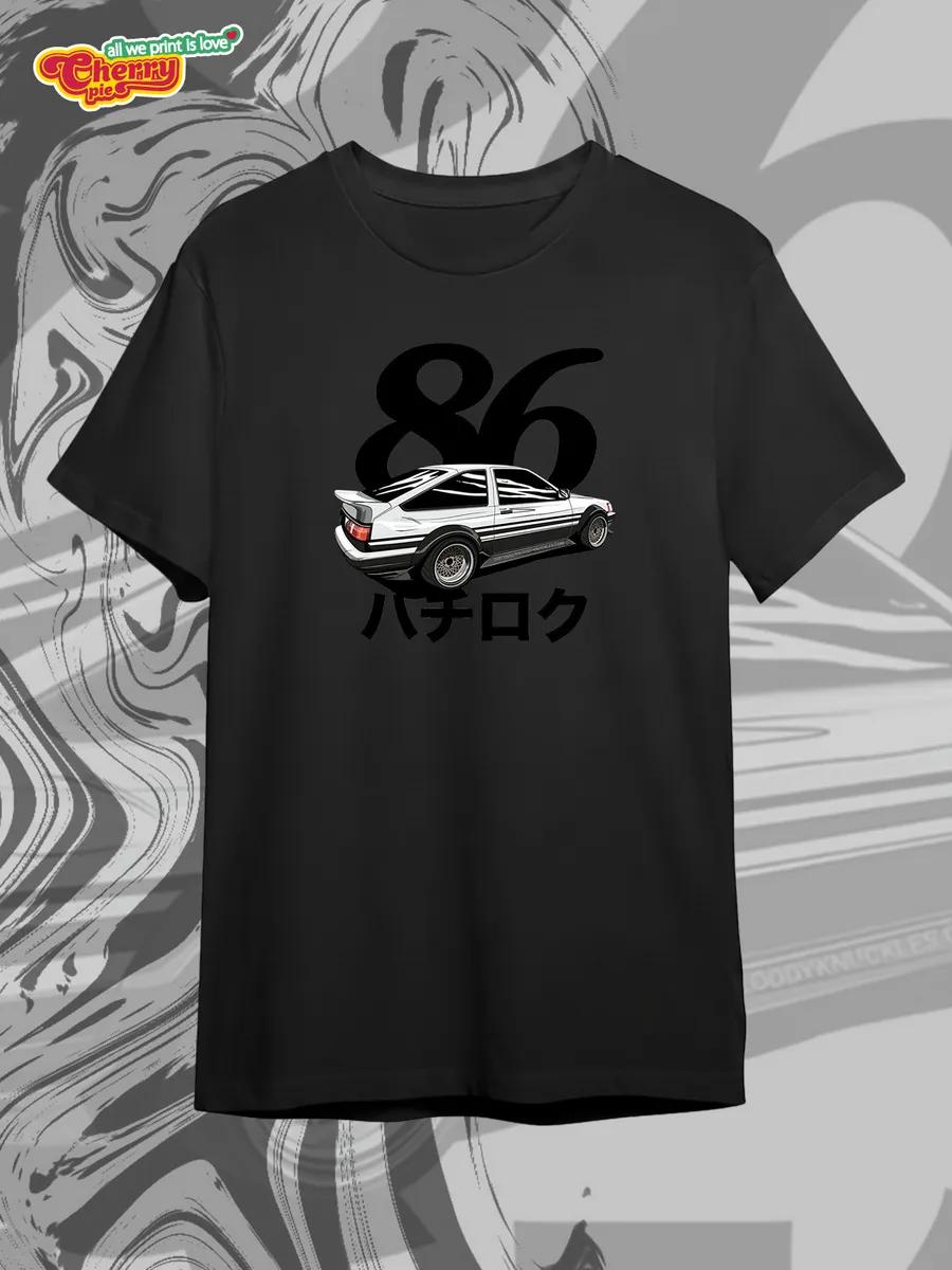 Black T-shirt with Moomins print 4XL