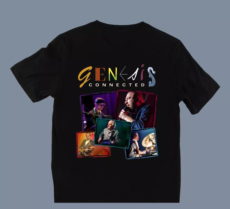 

SALE Vtg GENESIS Band CONNECTED Cotton Black Full Size Unisex Shirt Unisex T-Shirt XL