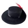 Feather Decor Vintage Fedoras Hats Wide Brim 1920s Jazz Hat Gentleman Fedoras Hats  Halloween