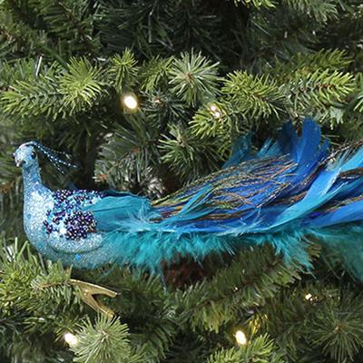 Simulated Feather Peacock Ornament Christmas Decoration A Gift for A Friend Festival Crafts Feather Pendant Mini Love Bird
