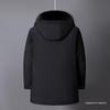 2025 Men's Mid-Length Winter Parka: Warm Down Jacket with Detachable Liner for Middle-Aged and Elderly Dads