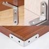 10PCS 90 Degree Angle Corner Brackets Stainless Steel Corner Brace Fastener Wall Brackets Hanger for Shelves,Table,Chair