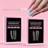 Dual Form Coffin Nail Tips 120pcs  Extension Reusable Mold For Quick and Easy Professional Manicure At Home