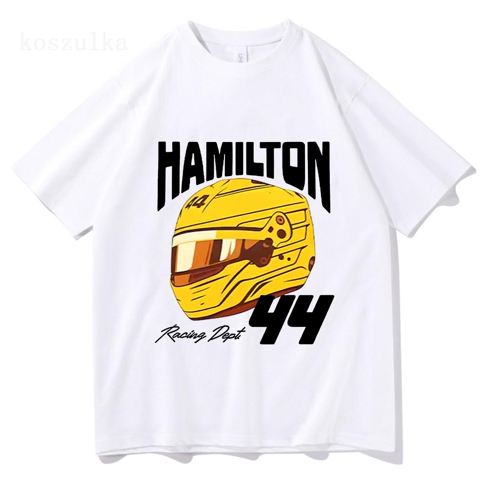 Lewis Hamilton Champion T-Shirt Motorsports Apparel Race Fan Gift Pure Cotton Clothes New Pattern Unisex High Quality T Shirts