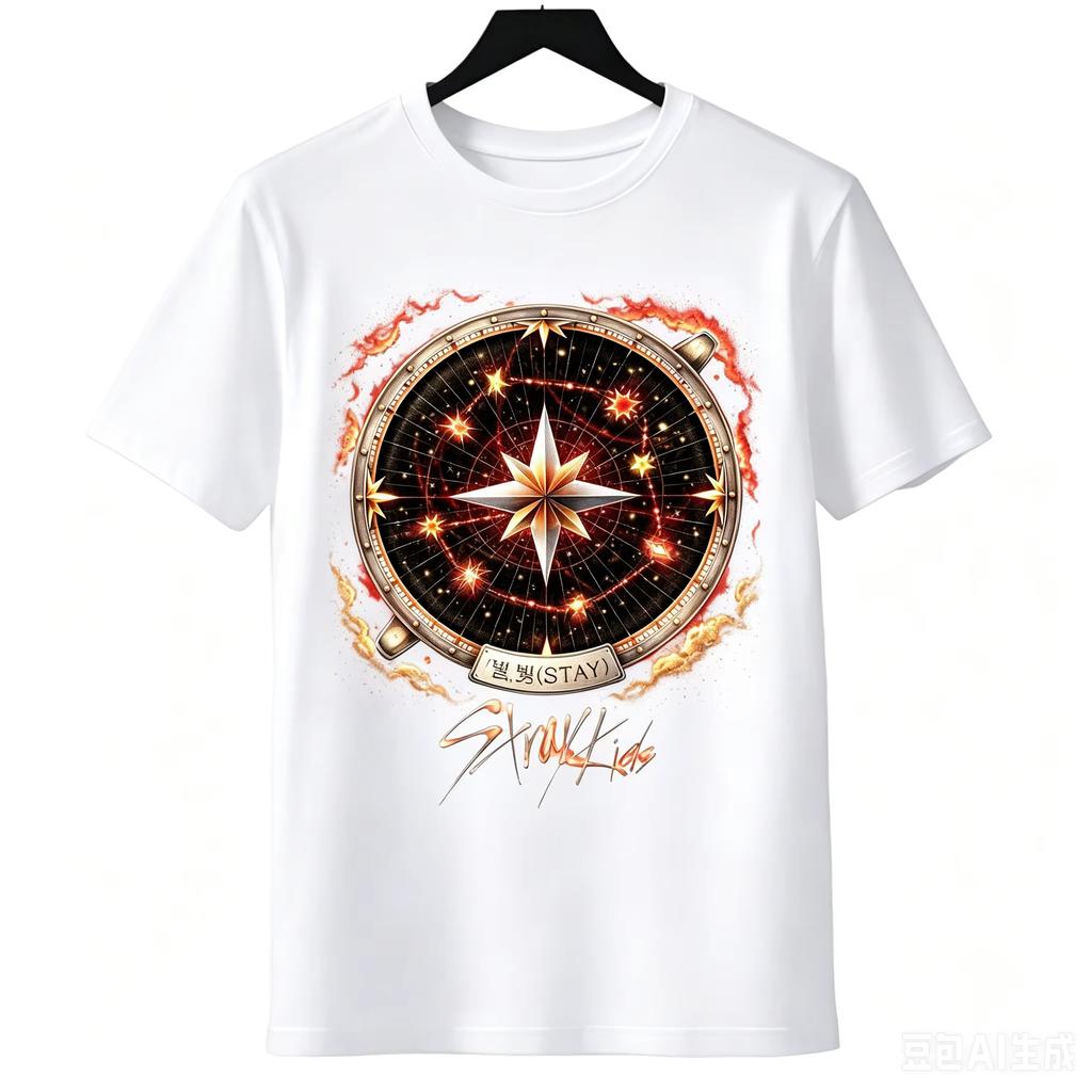 Summer Hot Sale Stray Kids 8th Anniversary Fans T-shirt HIP HOP High Street Men Women Gothic Oversized T-shirt Y2K Harajuku Punk T-shirt