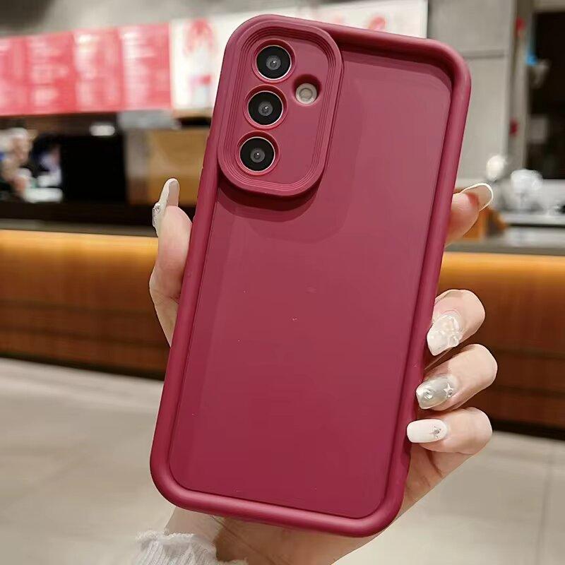 Luxury Shockproof Thicken Silicone Cases For Samsung Galaxy S25 S24 S23 S22 Ultra A34 A54 A53 A52 5G Soft Back Cover Accessories
