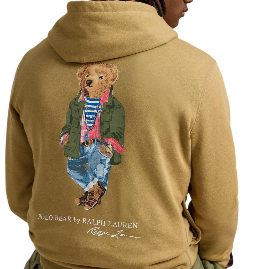 Polo Ralph Lauren Solid Color Hooded Pullover Sweatshirt Men Sweatshirts Yellow 710958449-001