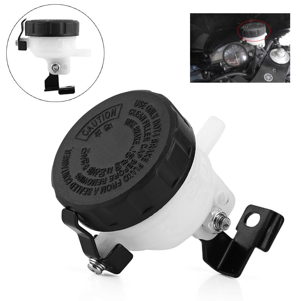 Brake Fluid Reservoir Motorcycle Brake Reservoir Oil Bottle Iron Bracket Cylinder Cup Sy Installation, Plastic Material for Any Bike