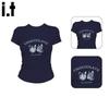 :CHOCOOLATEit Women's Trendy Slim-Fit Short Sleeve T-Shirt