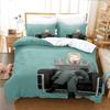Anime Beautiful Girl Duvet Cover Set ,Cartoon Printed Patterned with Pillowcases, Soft Microfiber Quilt Covers for Girls