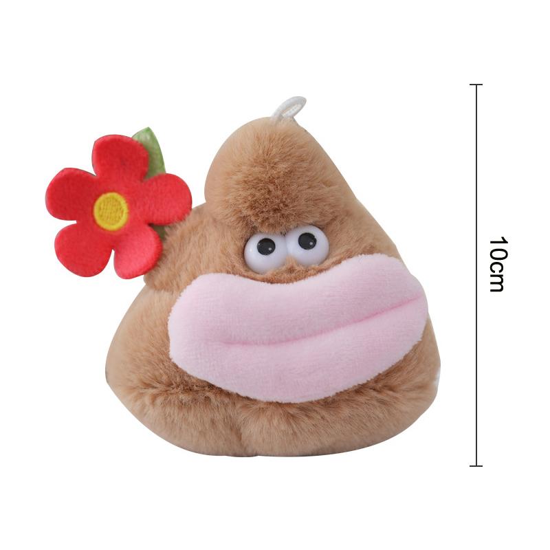 Cute Funny Sausage Mouth Plush Doll Keychain Pendant Cartoon Creative Keychain  Backpack Decoration Accessories Gifts