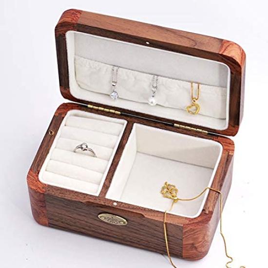 

Sinzyo Music Box Wooden Music Box with Jewelry Storage Perfect for and other celebrations Castle in the - - Valentine s Day, Birthdays, Mother s Day,