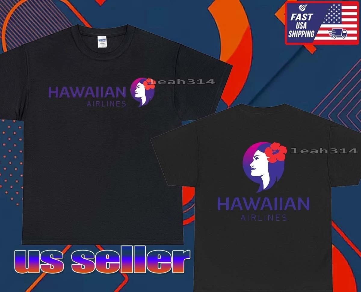 New Shirt INDI HAWAIIAN AIRLINES Logo T-Shirt Funny Usa Unisex Size S-5XL M