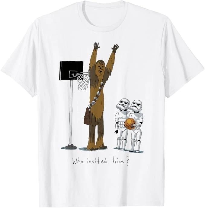 Unisex Adult Funny Graphic Fny Star Wars Chewbacca Basketball Graph... XXXL