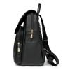 Vintage Flip Women's Backpack PU Travel Bag Large Capacity Student Schoolbag