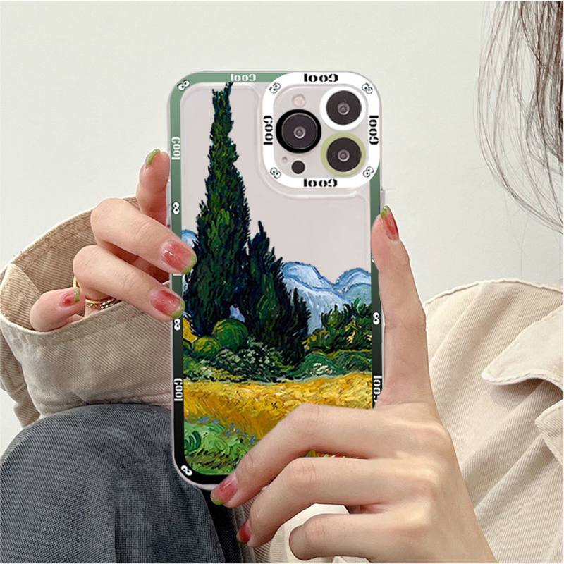 Van Gogh Oil Painting Phone Case for iPhone 11 12 13 Mini Pro Max 14 Pro Max Case shell