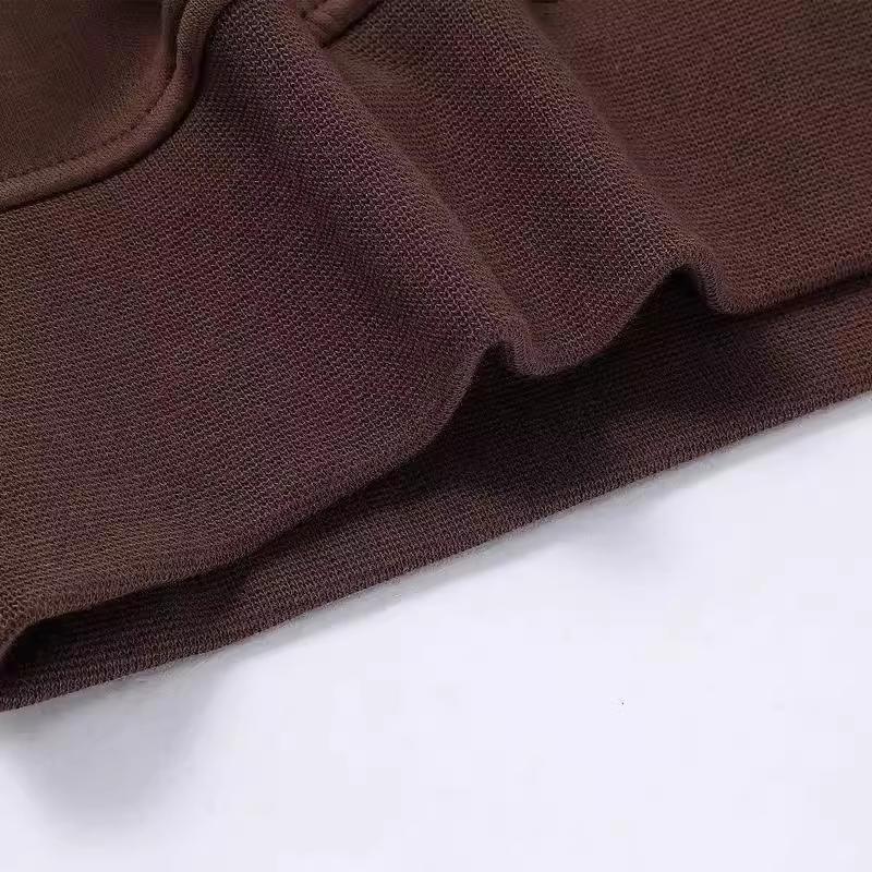 Puma Casual Retro Soft Comfortable Hooded Pullover Long Sleeve Sweatshirt Unisex Sweatshirt Coffee-Brown 631127-65