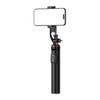 Selfie stick telescopic with remote control, tripod stand for phone, 13m aluminum, black