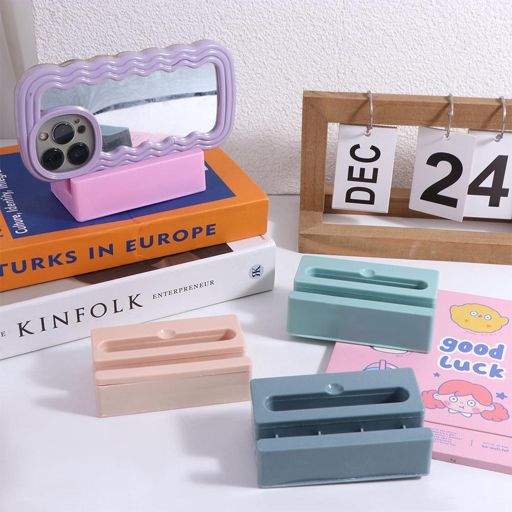 Plastic Cell Phone Stand Vertical Phone Stand Multifunctional Mobile Phone Loudspeaker Holder Desk Decor Speaker Base