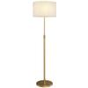 Floor Lamp with Remote, Height Adjustable Standing Lamp with Linen Shade, Dimmable with 3000K-6000K Adjustable Colour Temperatures