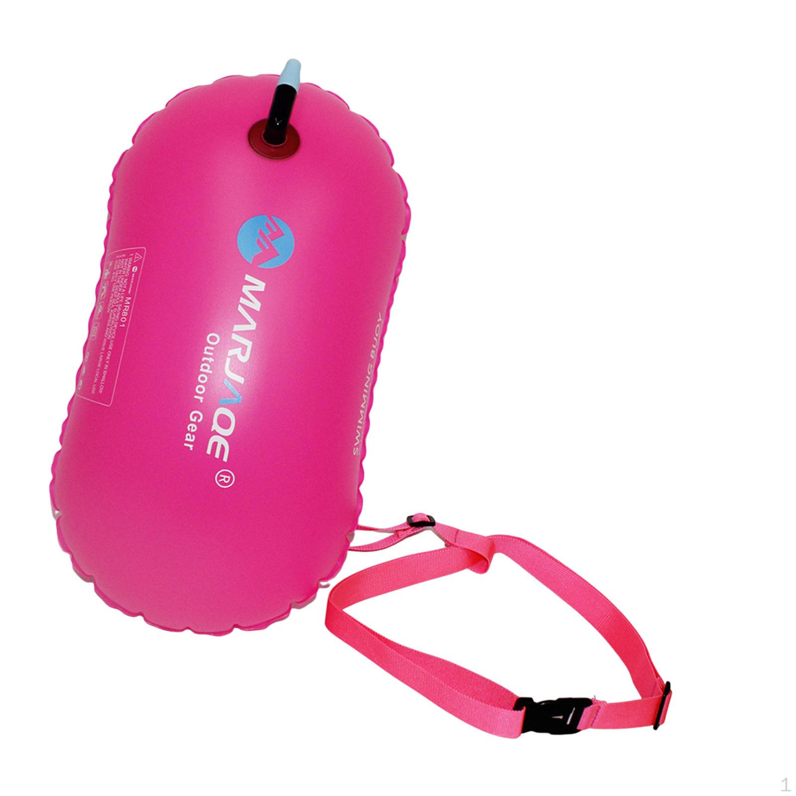 

Плавательный буй Надувной носимый для водных видов спорта Сноркелеров Открытый розовый