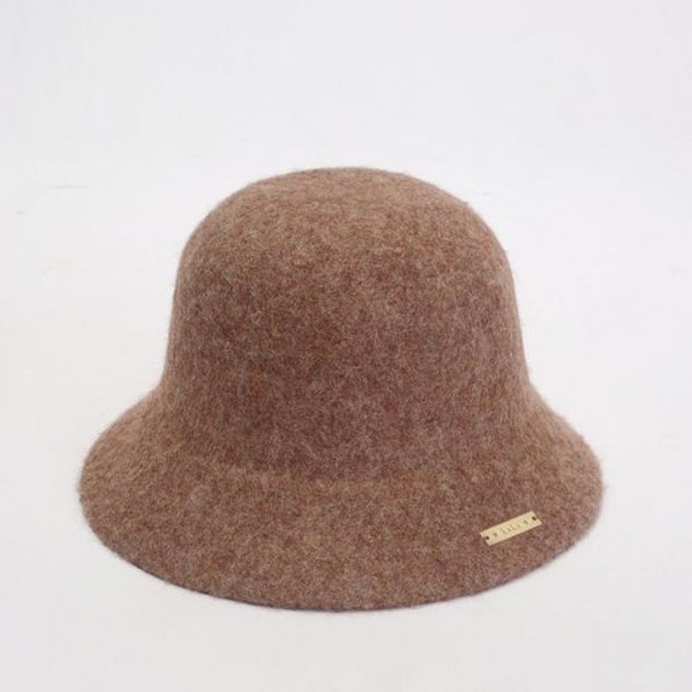 Lala Классическая вязаная шерстяная шапка Коричневая Lalaac171f Single option