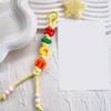 Colorful Alphabet Bead Bag Charm Personalized Design Bag Hanging Pendant for Trendy Fashion Statement and Unique Style