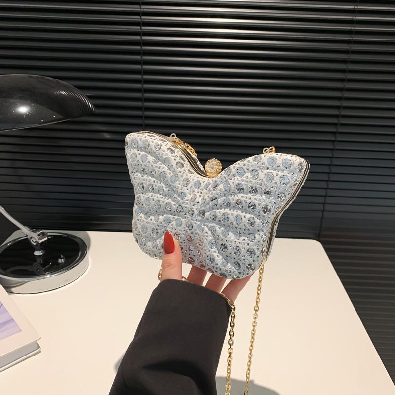 Trendy Butterfly Shaped Mini Shoulder Bag 2023 Design Chic Chain Box Bag