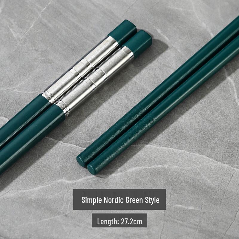 High-End Gold-Inlaid Alloy Chopsticks